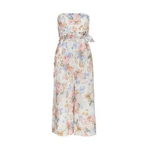 Zimmermann Bowie Floral Strapless Jumpsuit